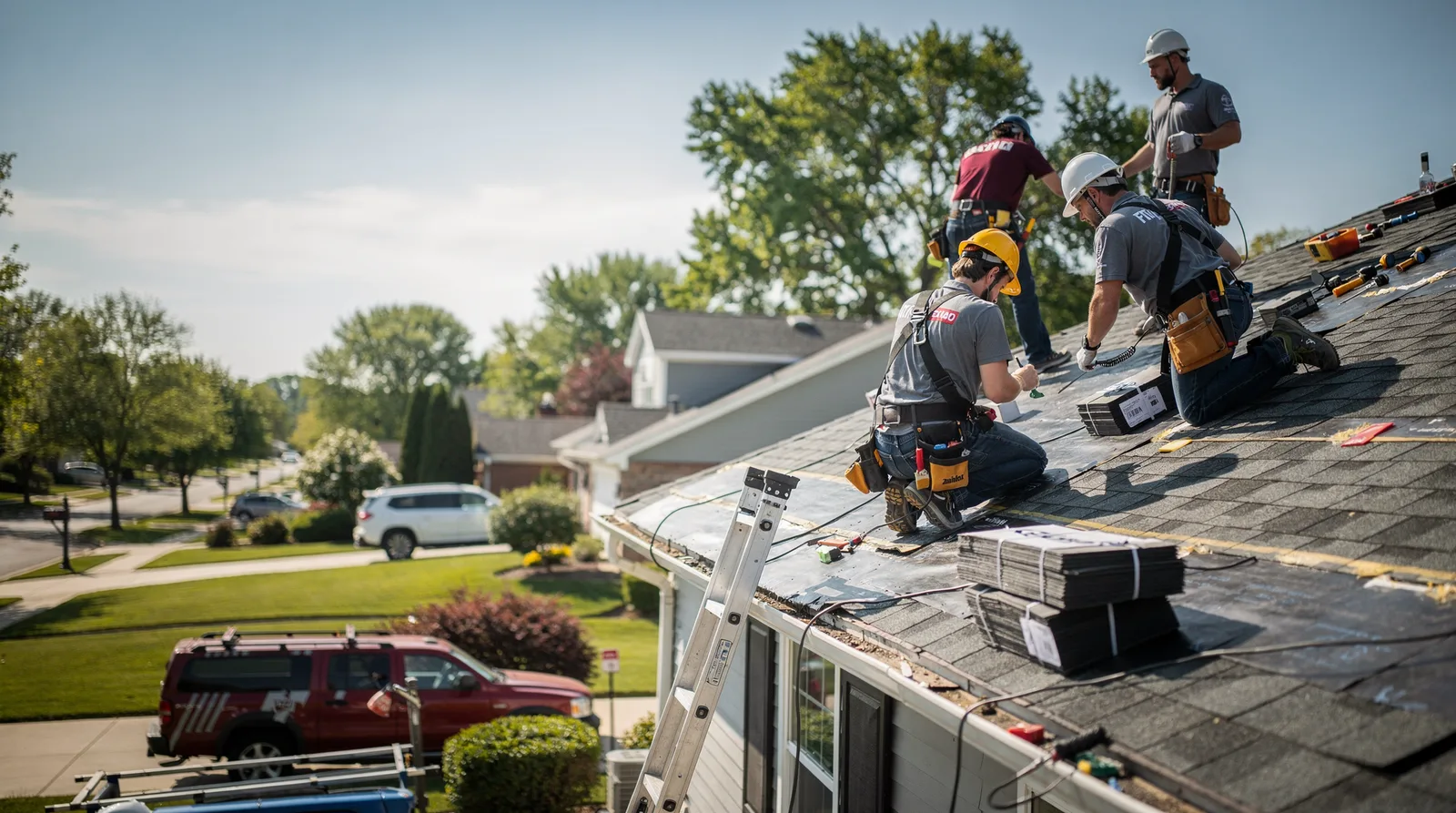 Roof Repair in Carpentersville, IL around you